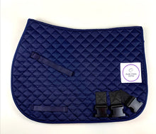Load image into Gallery viewer, Horse Training Bands - All purpose saddle pad with clippable resistance bands
